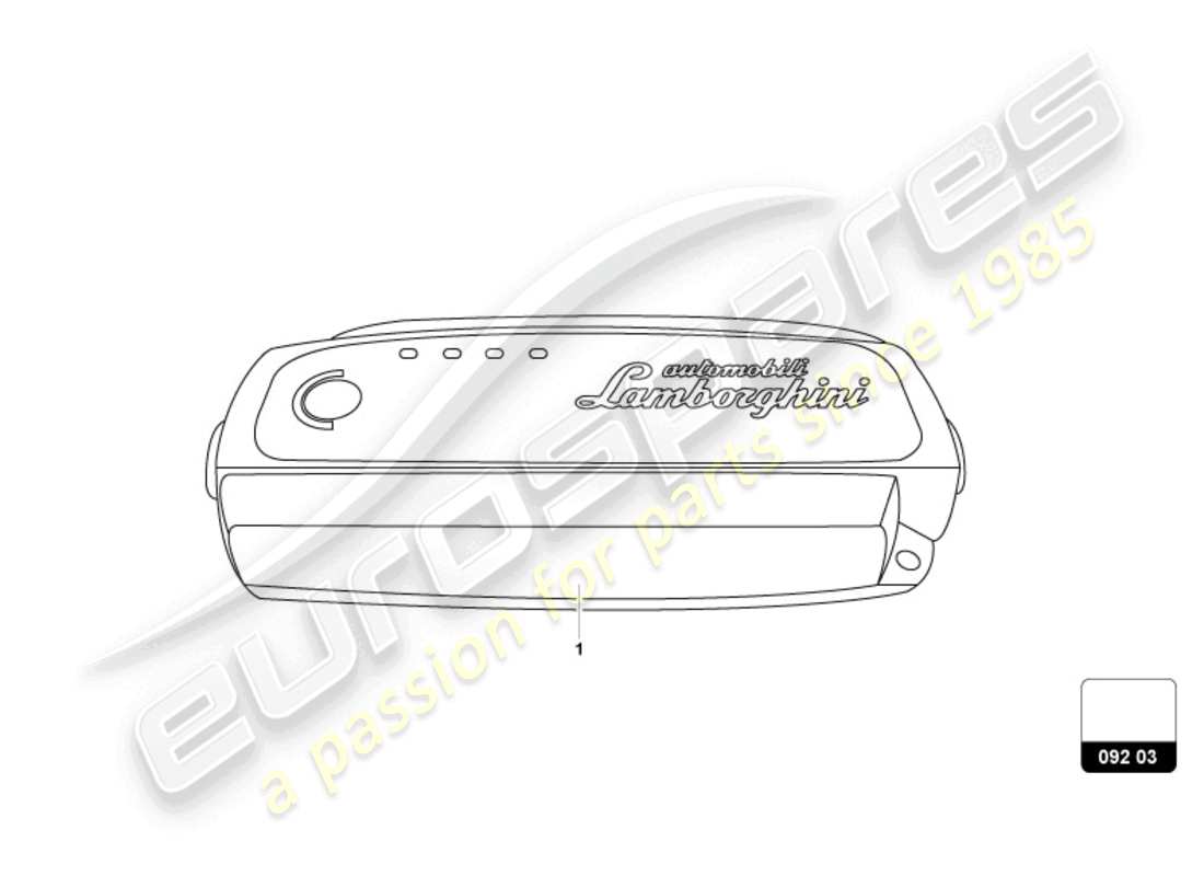 lamborghini revuelto coupe (accessories) diagramma delle parti del caricabatteria