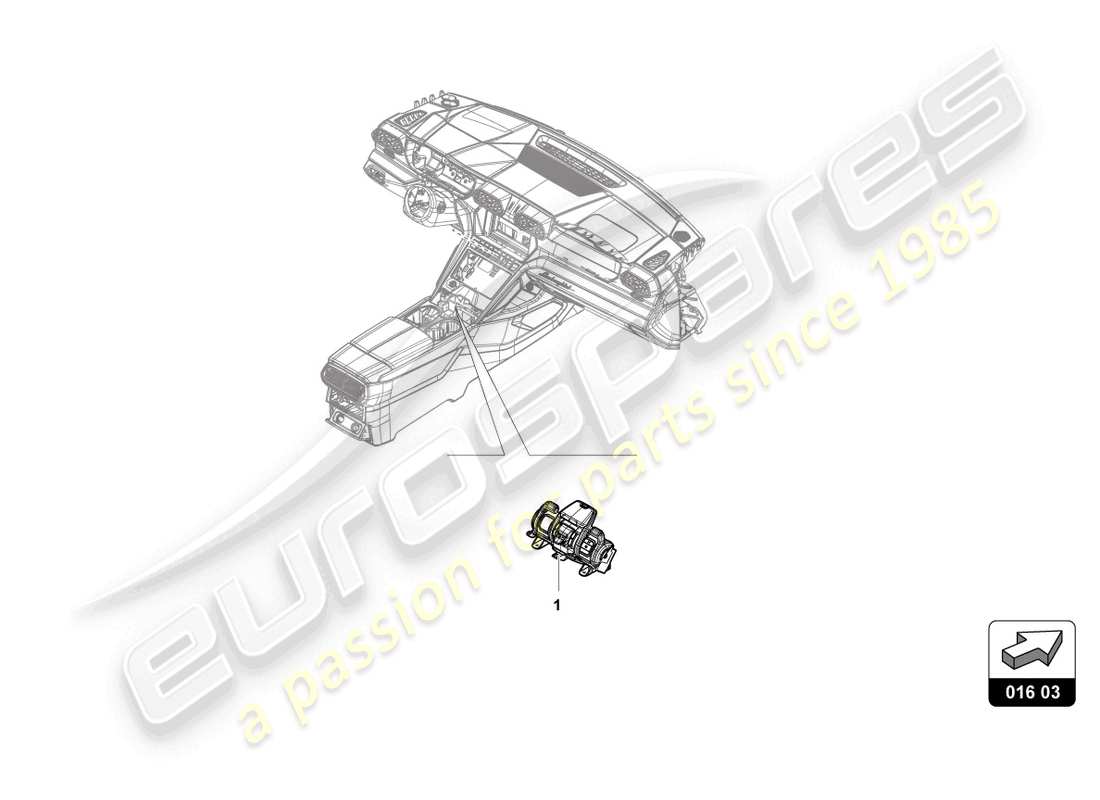 lamborghini urus s (accessories) unità di azionamento diagramma delle parti