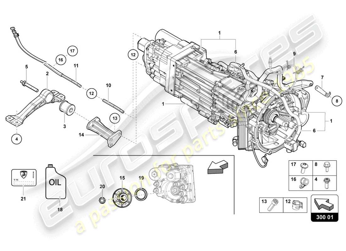 lamborghini 2022 (ultimae roadster) 7 diagramma delle parti