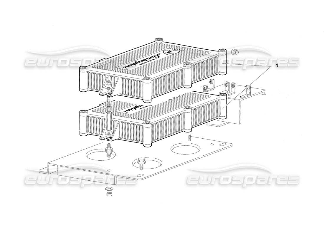 lamborghini diablo sv (1997) unità di iniezione elettronica (valido per l'arabia saudita - marzo 1997) diagramma delle parti