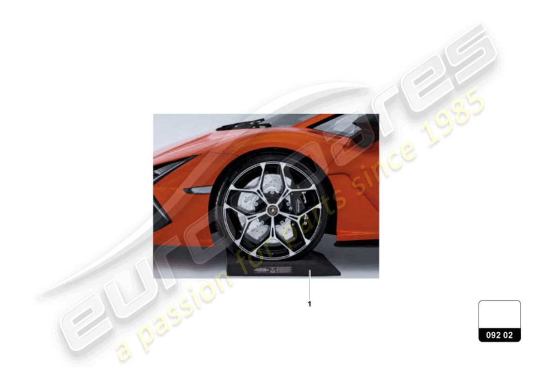 lamborghini revuelto coupe (accessories) cuscino d'impatto diagramma delle parti
