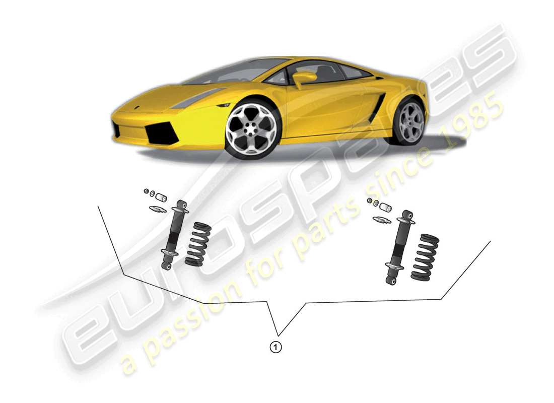 lamborghini gallardo spyder (accessories) schema delle parti del kit retrofit