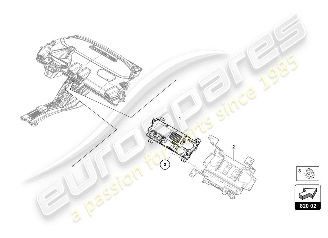 lamborghini evo spyder (2024) centralina per riscaldamento schema parte
