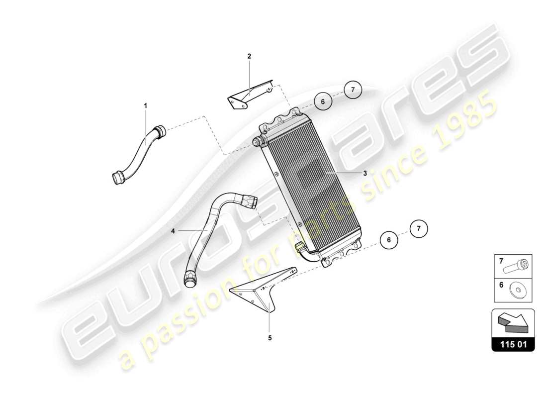 lamborghini super trofeo evo 2 (2022) schema delle parti del sistema di olio del cambio