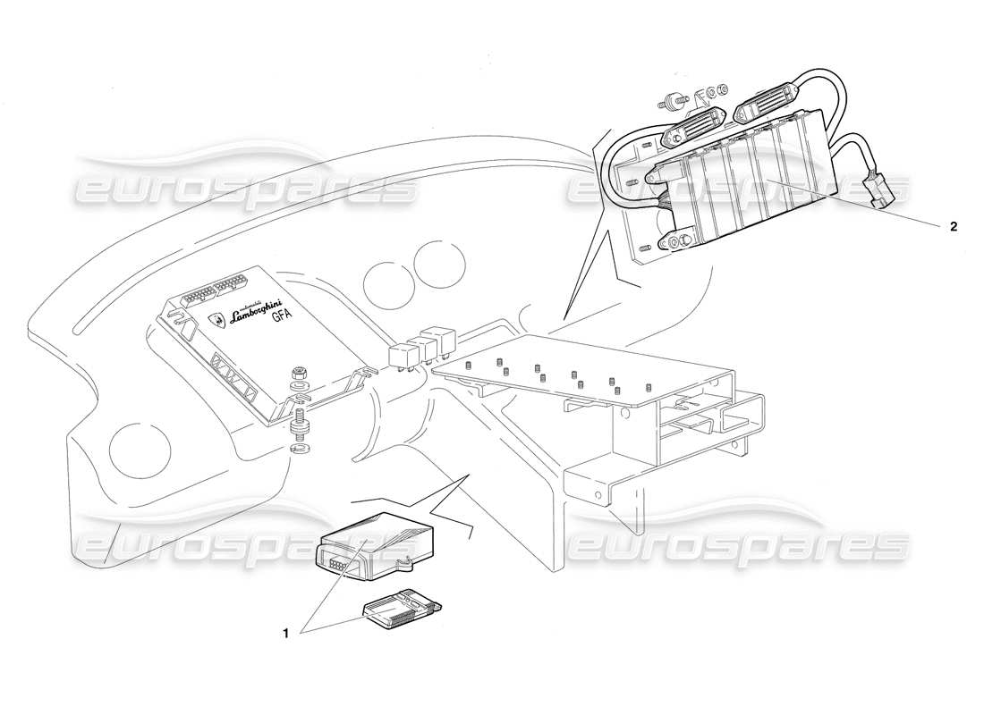 lamborghini diablo sv (1997) schema delle parti dell'impianto elettrico (valido per il canada - marzo 1997).