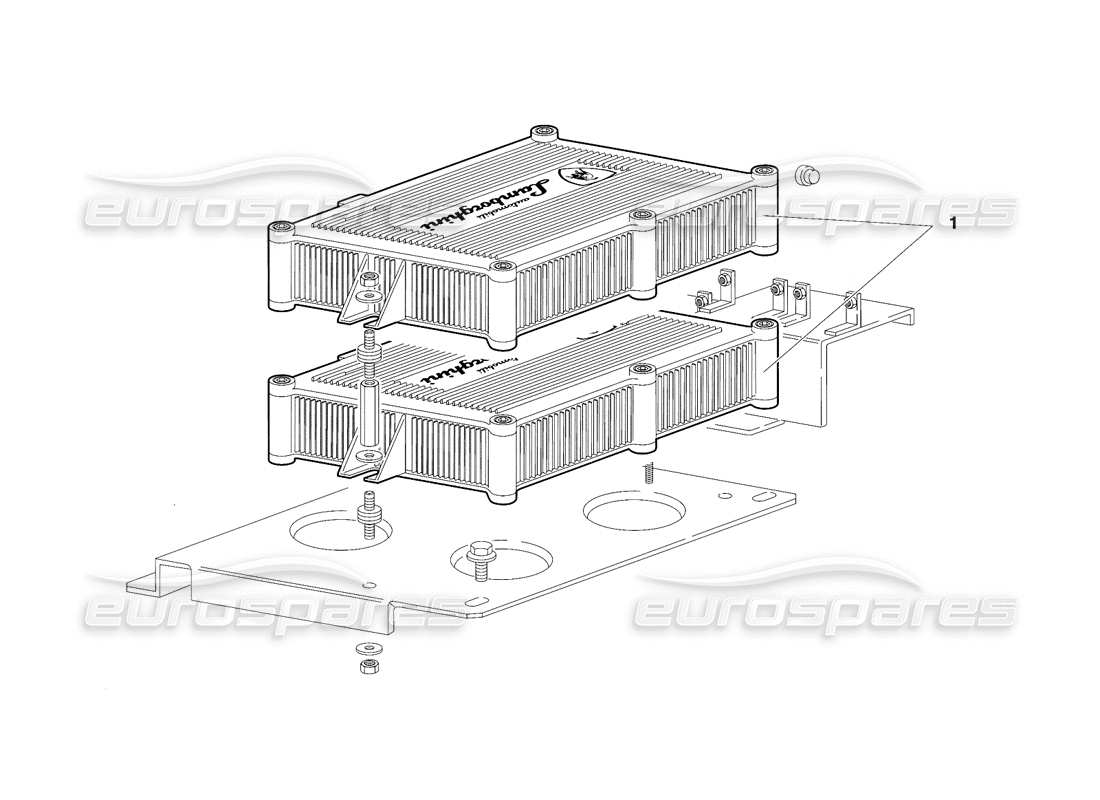 lamborghini diablo sv (1997) unità di iniezione elettronica (valido per il canada - marzo 1997) diagramma delle parti