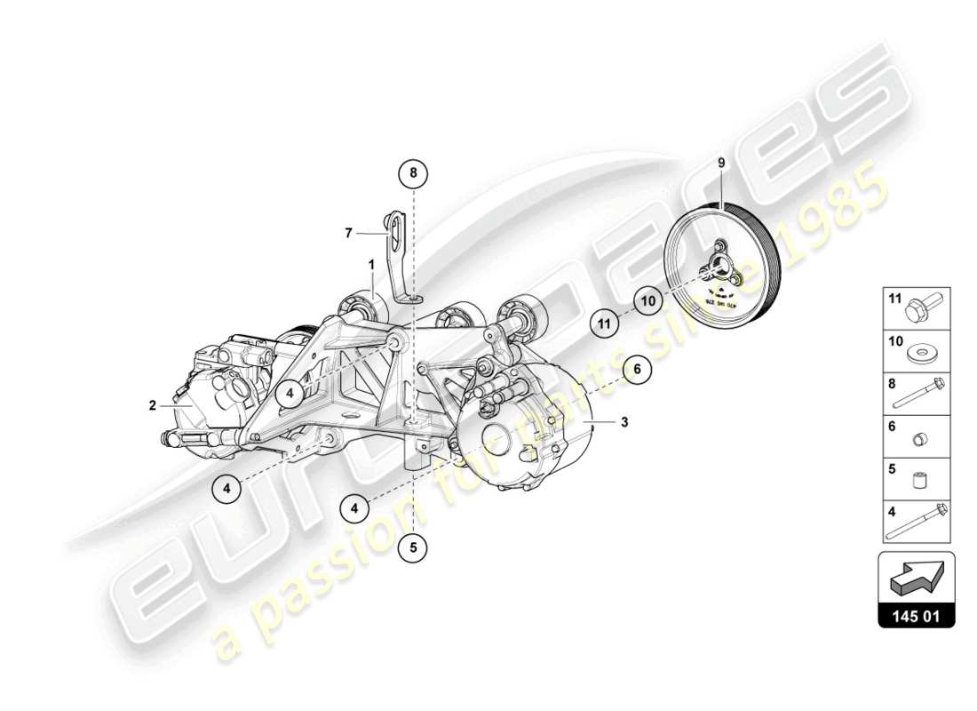 lamborghini lp770-4 svj coupe (2022) diagramma della parte v