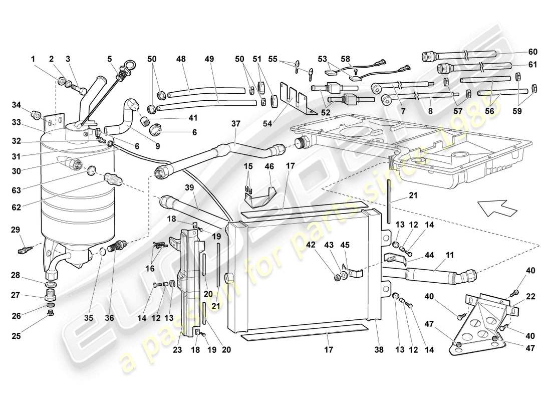 diagramma della parte contenente il codice parte n90442501