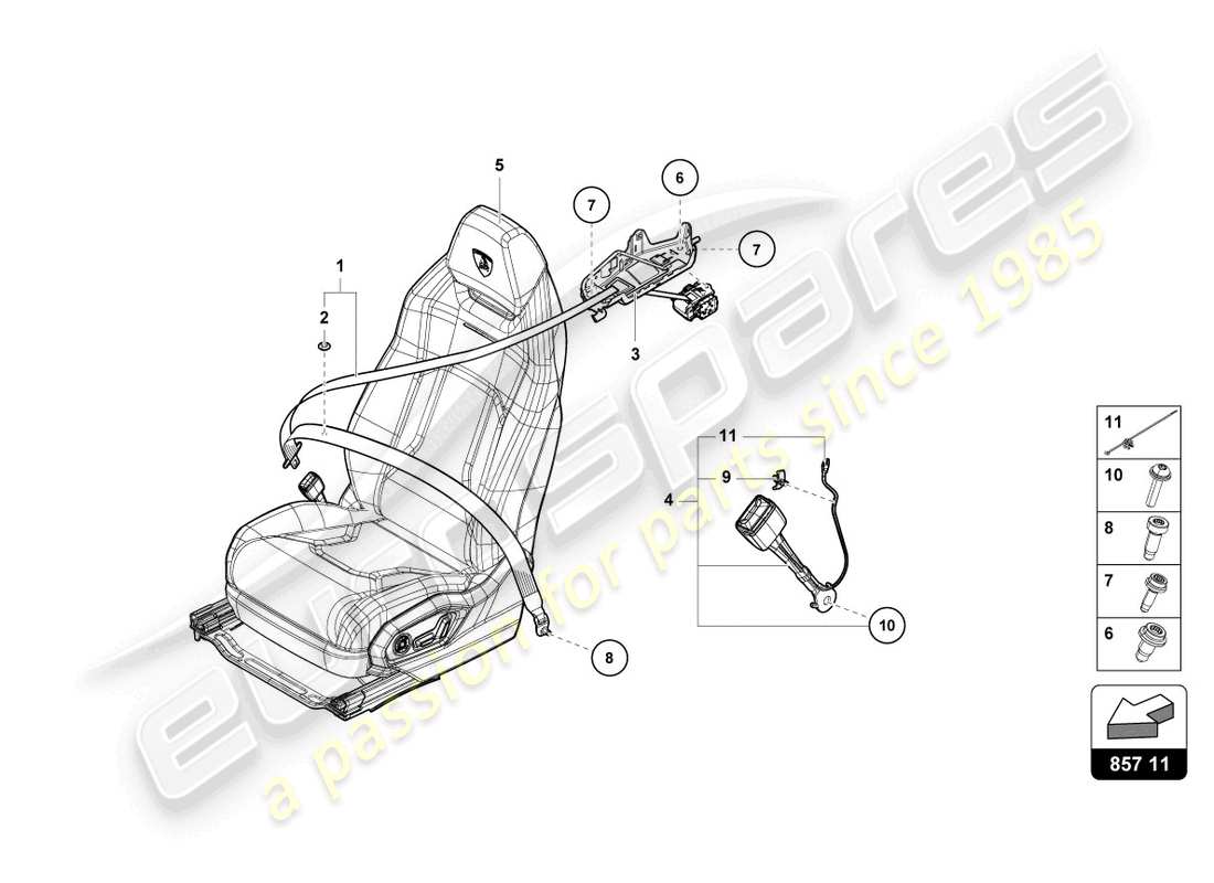 diagramma della parte contenente il codice parte 8v0971850