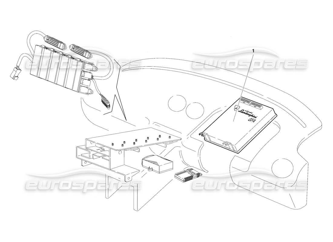 lamborghini diablo sv (1997) schema delle parti dell'impianto elettrico (valido per il sud africa - rh d. - marzo 1997).