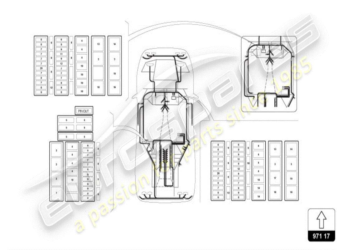 lamborghini diablo vt (1998) sistema elettrico diagramma delle parti
