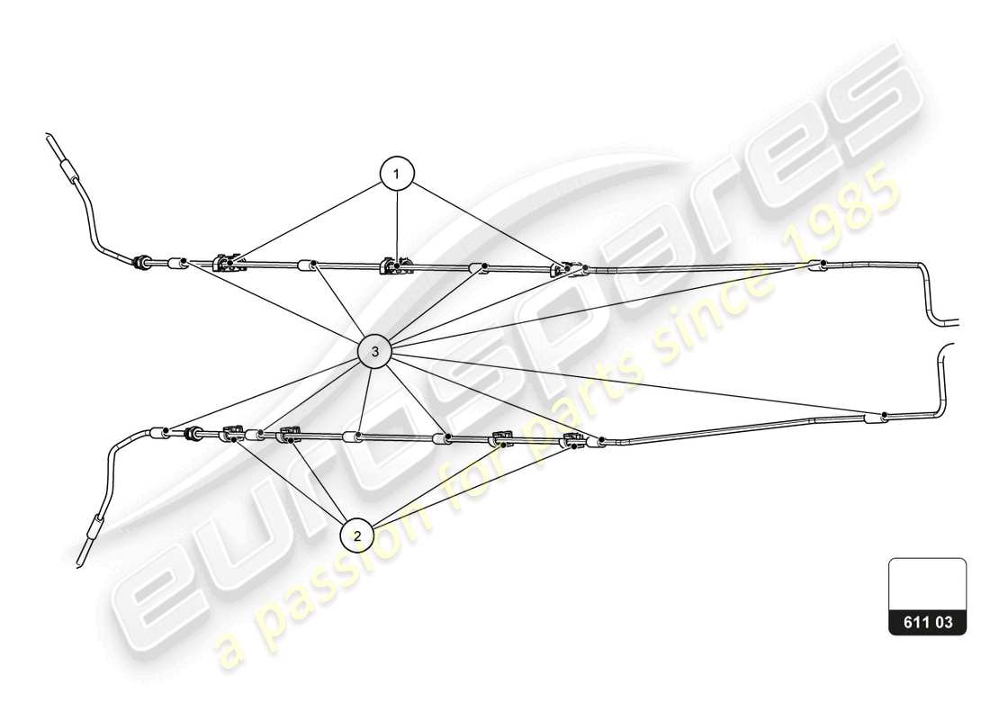 lamborghini super trofeo evo 2 (2022) schema delle parti del sistema frenante