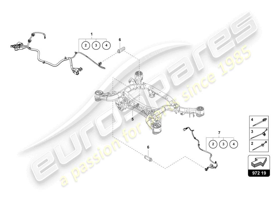 lamborghini urus performante (2023) cablaggio per impianti elettrici centrali schema delle parti