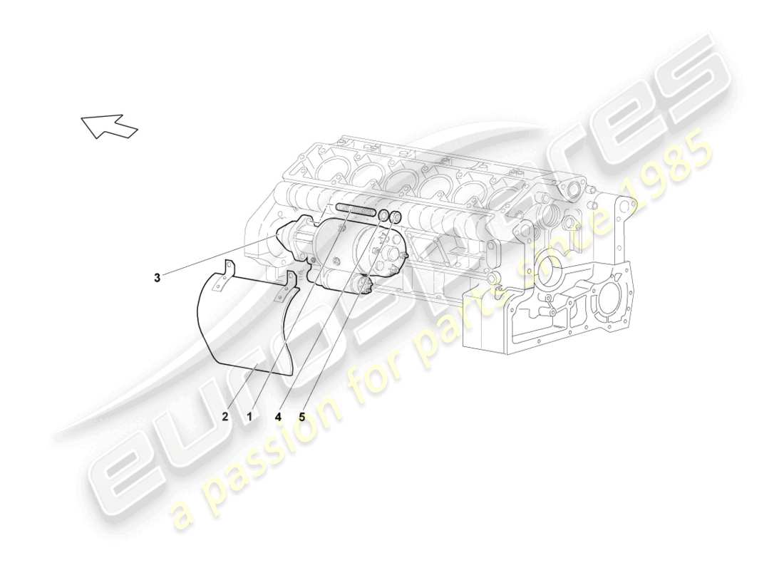 lamborghini lp640 roadster (2010) avviamento e parti singole schema delle parti