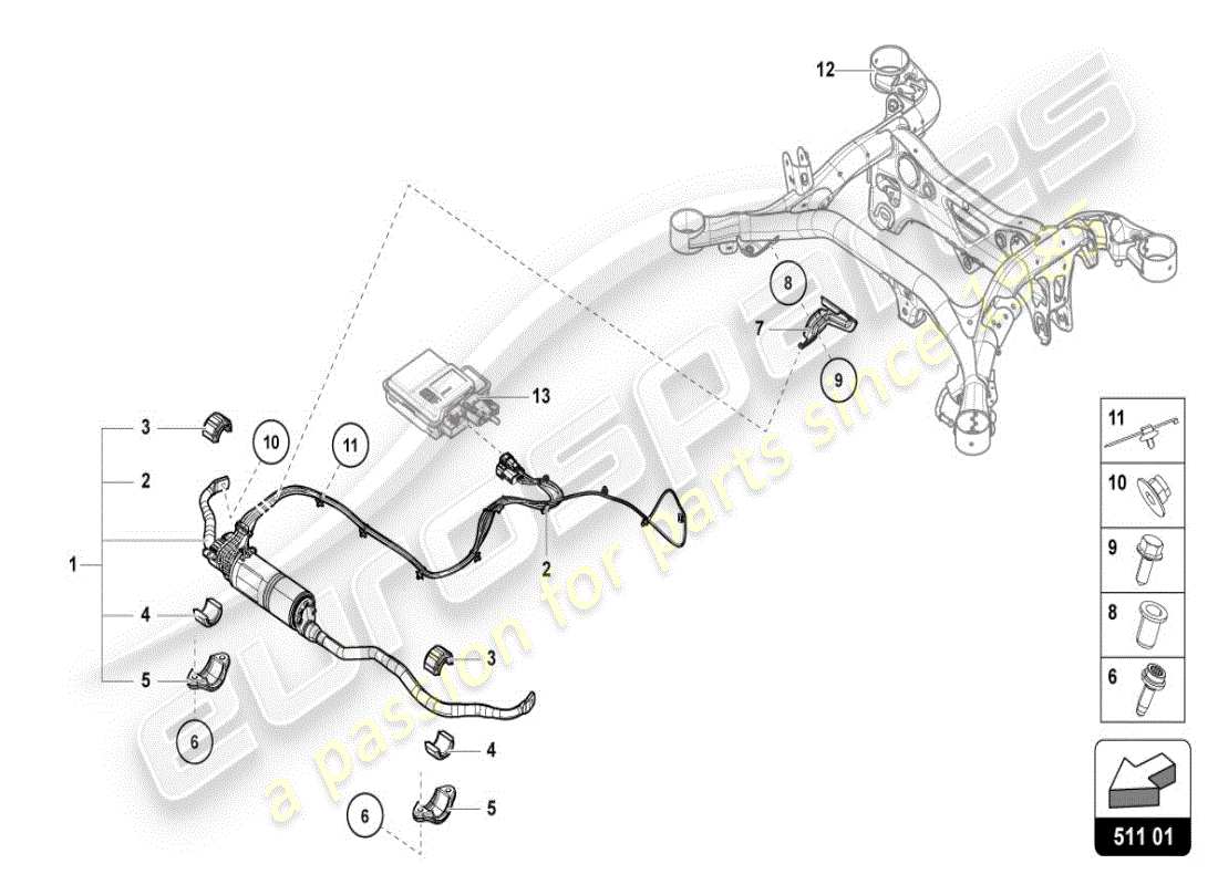 lamborghini 2025 | urus se steuergerät für stabilisatoren teilediagramm