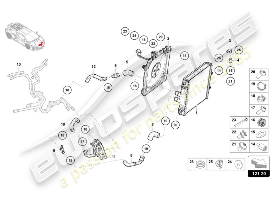 diagramma della parte contenente il codice parte n90543602