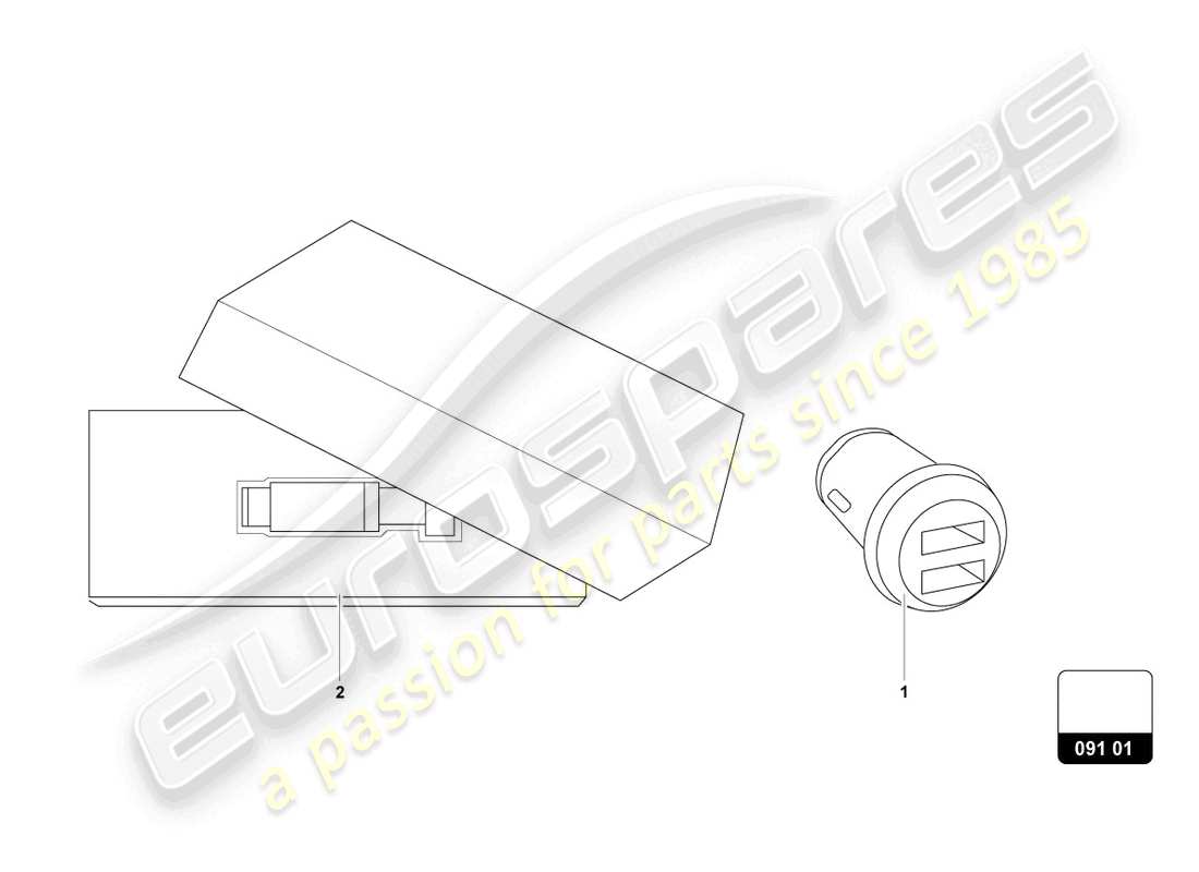 lamborghini urus s (accessories) access.,infotainment,varie. diagramma delle parti