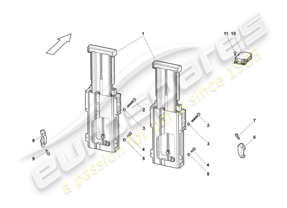 lamborghini reventon roadster protezione overroll diagramma delle parti