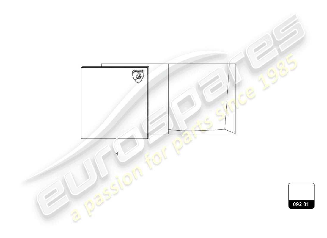 lamborghini urus s (accessories) set detergente diagramma delle parti
