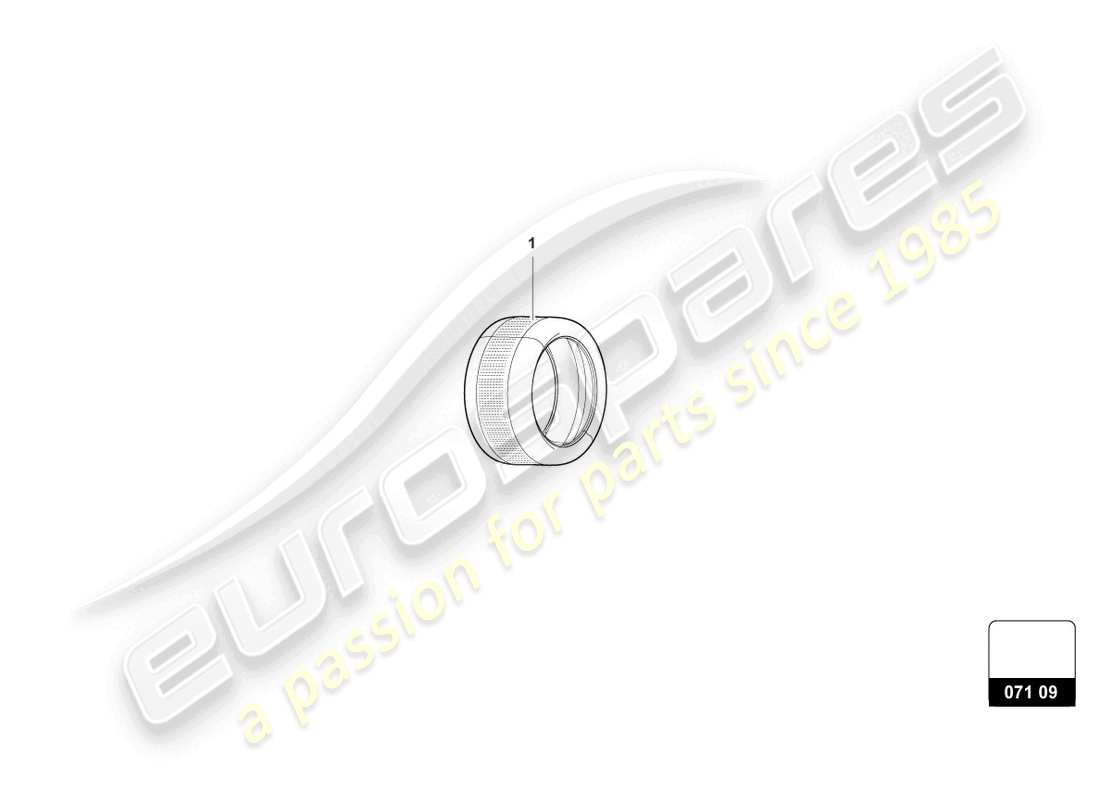 lamborghini urus s (accessories) pneumatici chiocciabili diagramma delle parti