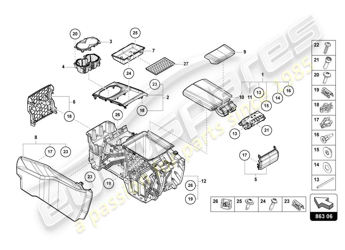 diagramma della parte contenente il codice parte 4ml864366