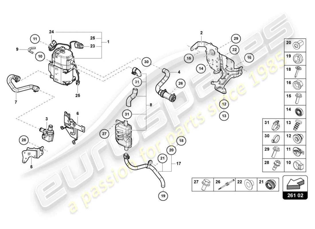 diagramma della parte contenente il codice parte 8w0820199