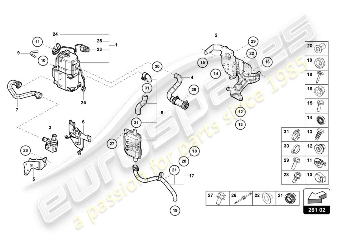 diagramma della parte contenente il codice parte 4m0265335g