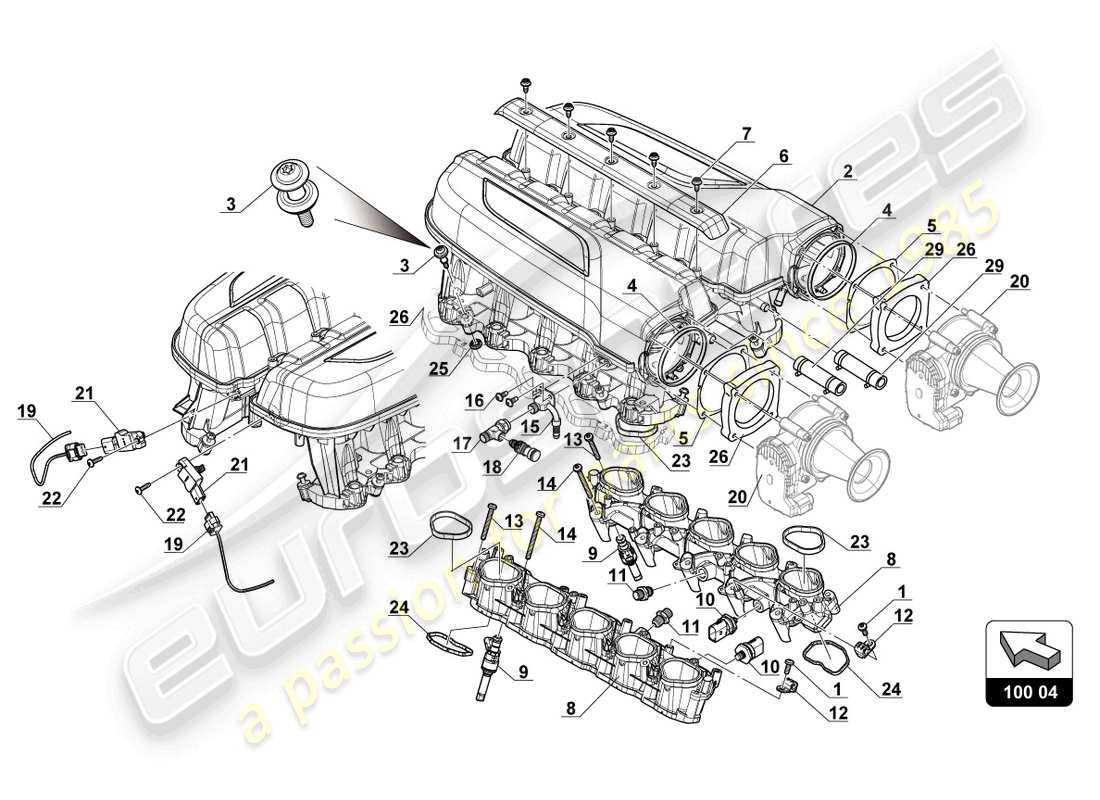 diagramma della parte contenente il codice parte 07l133920d