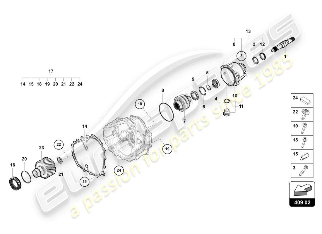 diagramma della parte contenente il codice parte 0b6409144