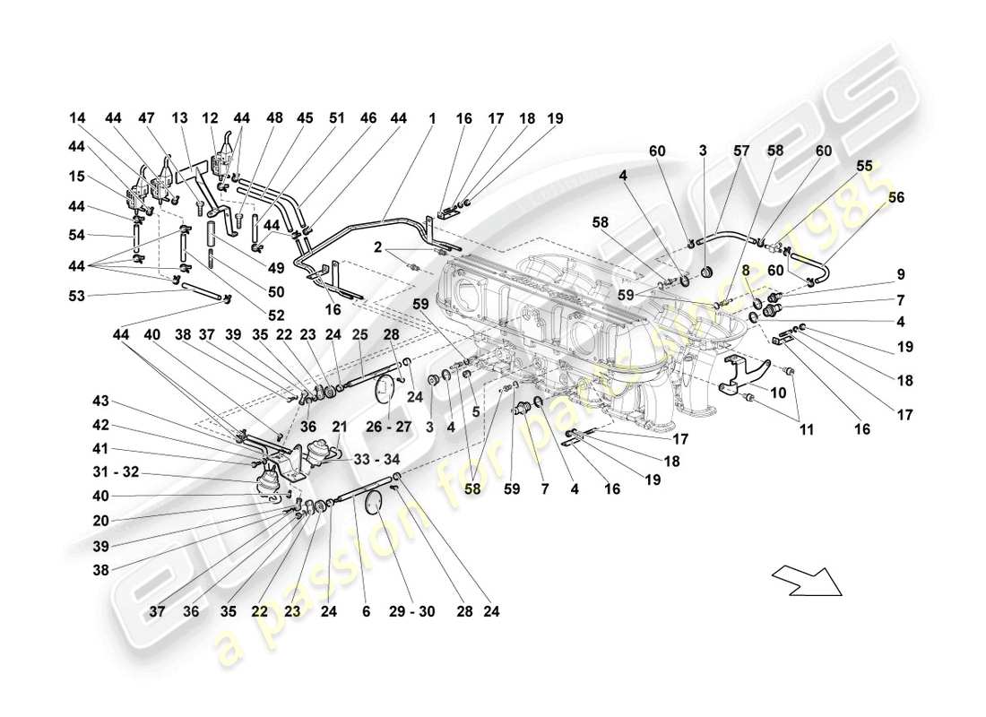 diagramma della parte contenente il codice parte 07m133085b