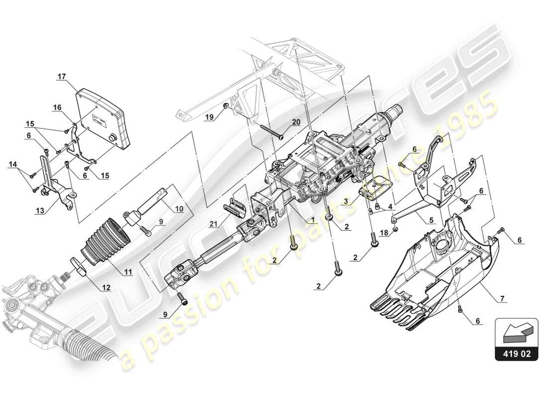 diagramma della parte contenente il codice parte n10430104