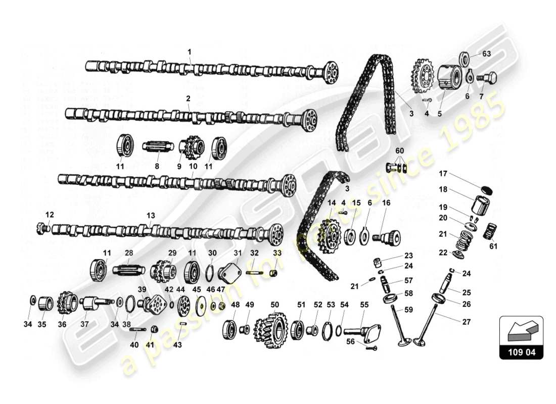 diagramma della parte contenente il codice parte 001221872