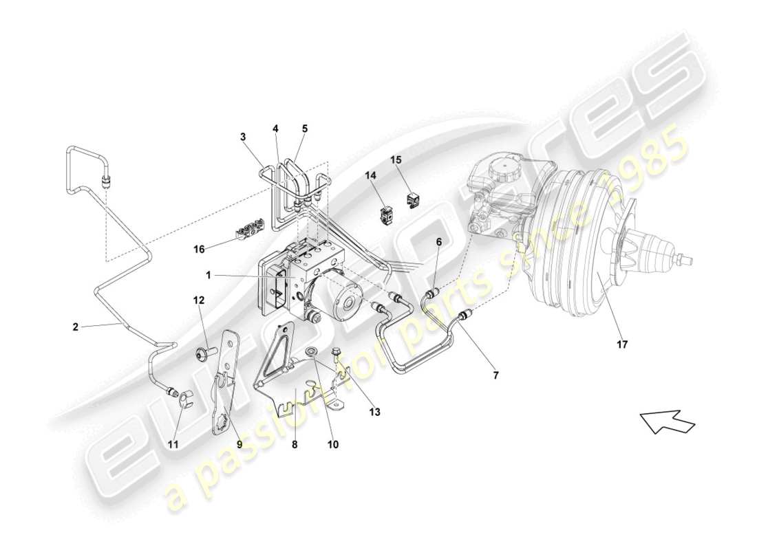 un diagramma delle parti dal catalogo delle parti lamborghini lp560-2 coupe 50 (2014)