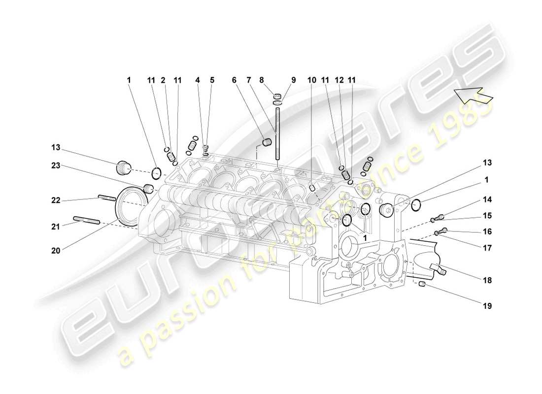 diagramma della parte contenente il codice parte wht003077