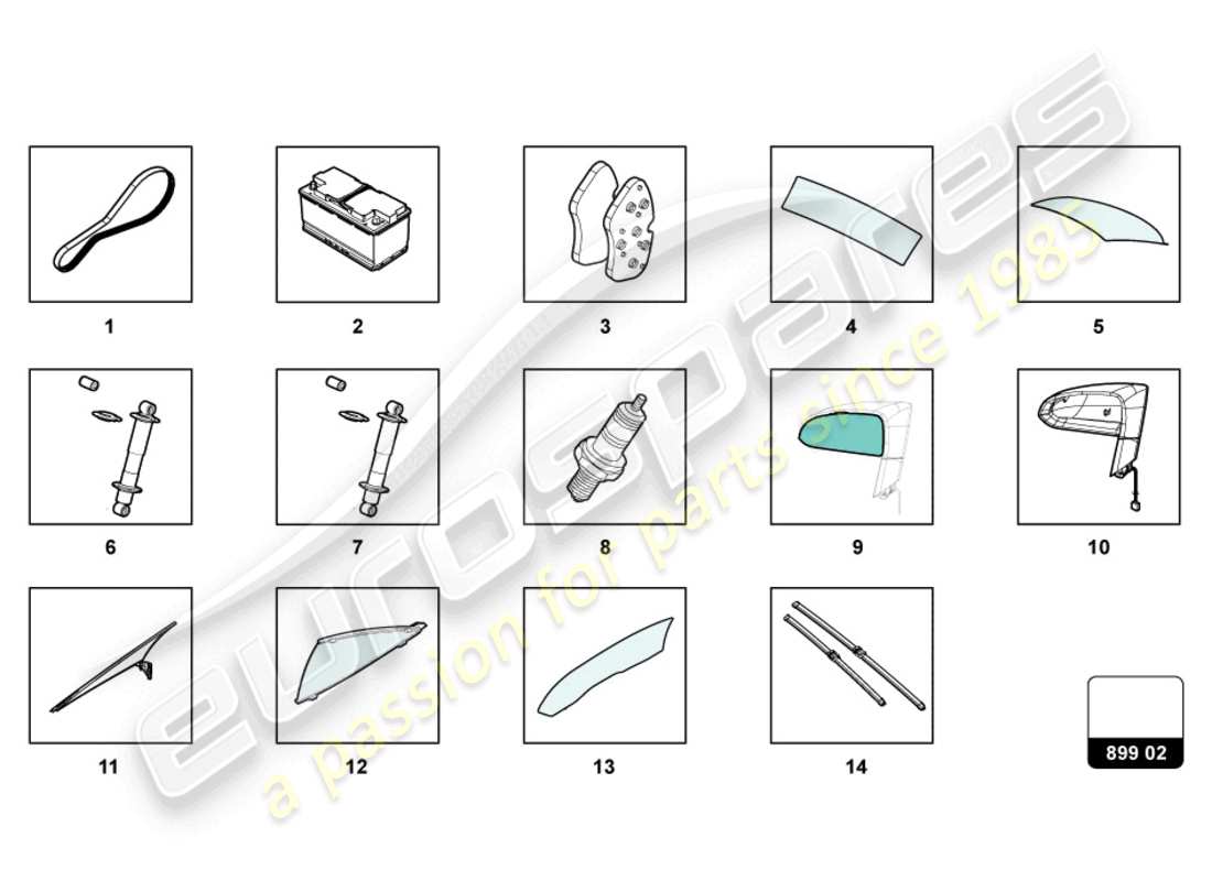 un diagramma delle parti dal catalogo delle parti lamborghini lp570-4 sl (2014)