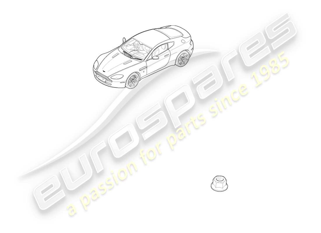 aston martin v8 vantage (2007) diagramma delle parti di perni e dadi di terra