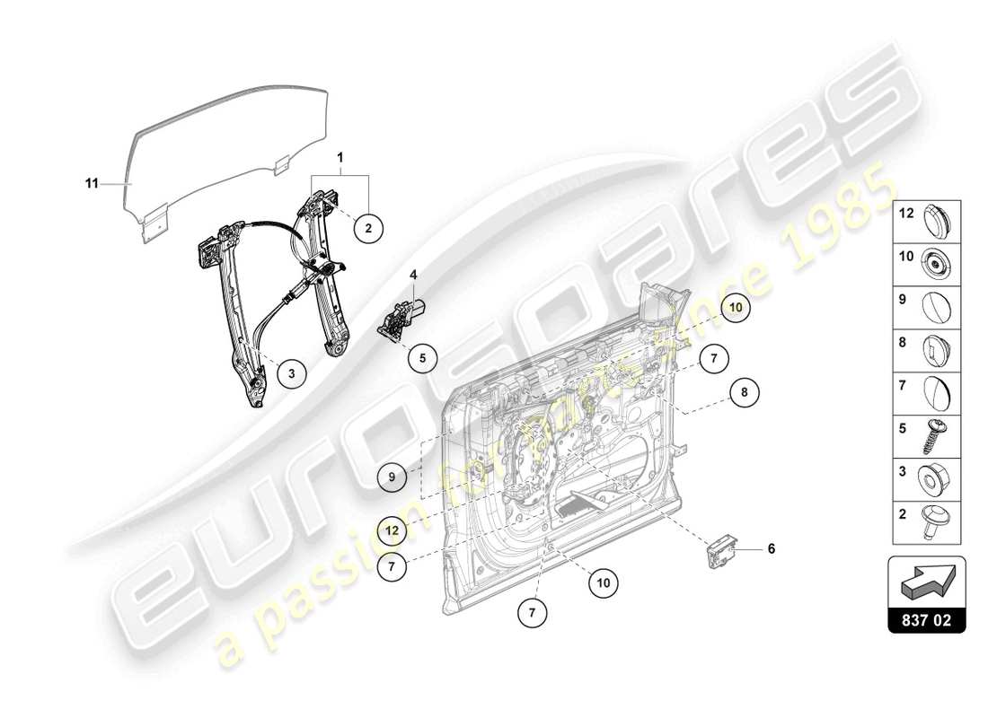 lamborghini urus (2020) alzatore della finestra con motore schema particolare