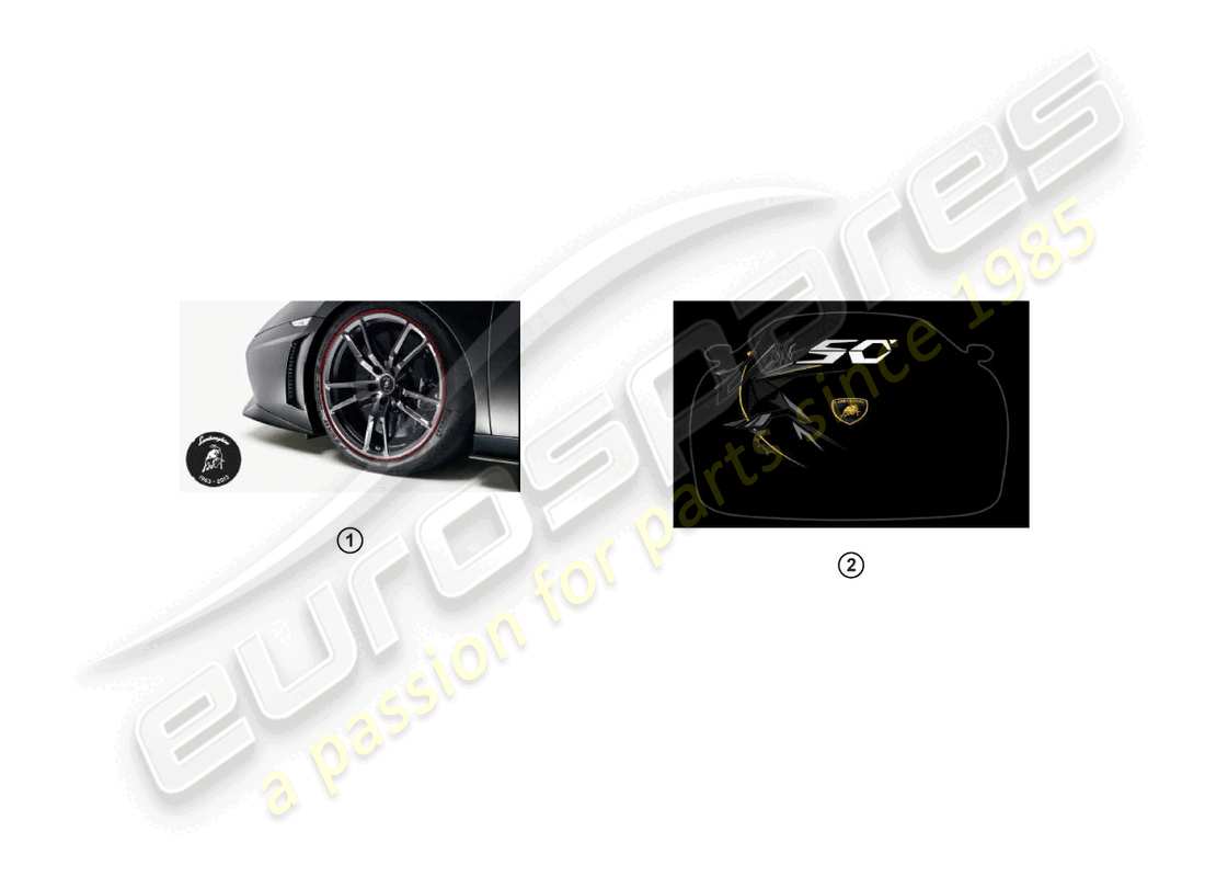 lamborghini lp570-4 spyder performante (accessories) schema delle parti del kit retrofit