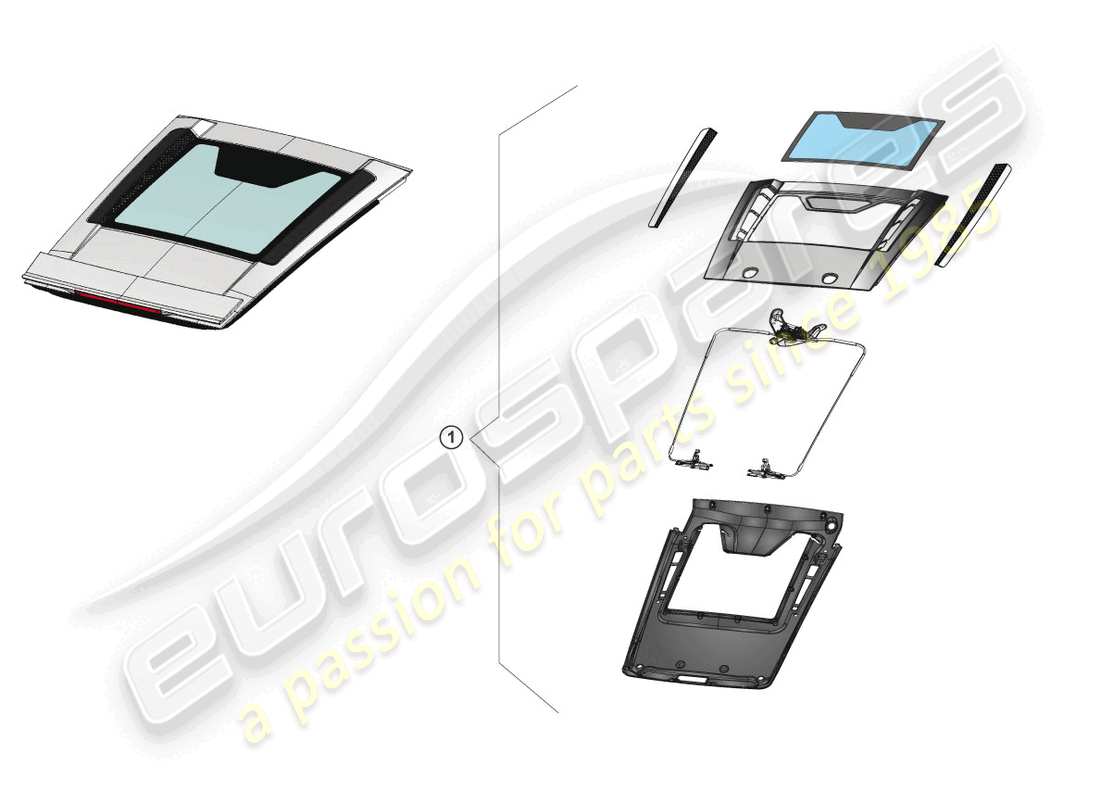 lamborghini superleggera (accessories) kit di revisione diagramma delle parti