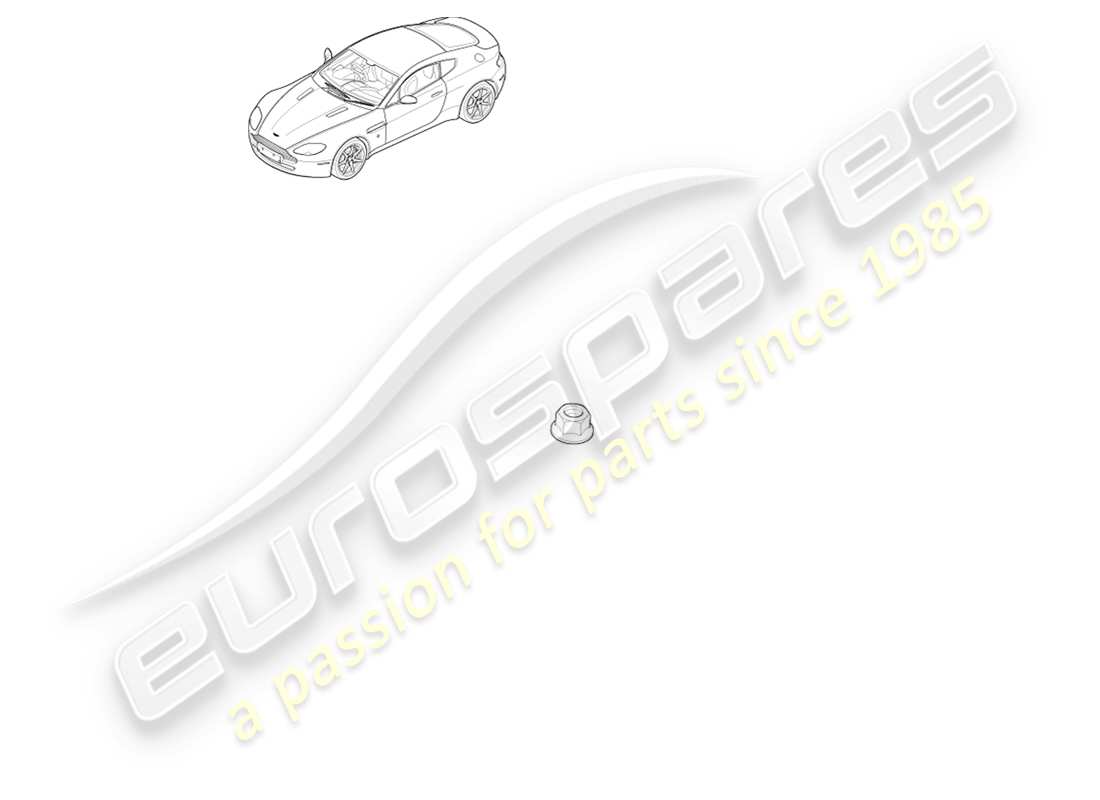 aston martin v8 vantage (2005) diagramma delle parti di perni e dadi di terra