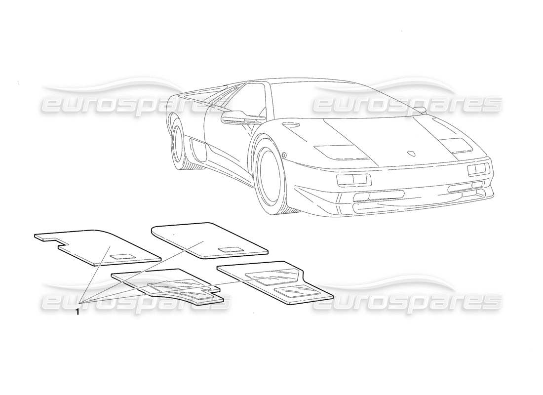 lamborghini diablo sv (1997) accessori (valido per rh d. - marzo 1997) diagramma delle parti