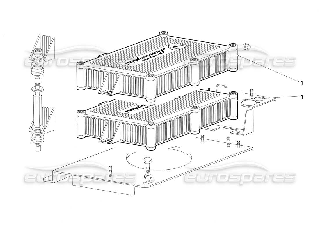 lamborghini diablo (1991) diagramma delle parti delle unità di iniezione elettronica (valido per la versione svezia - norvegia - ottobre 1991).