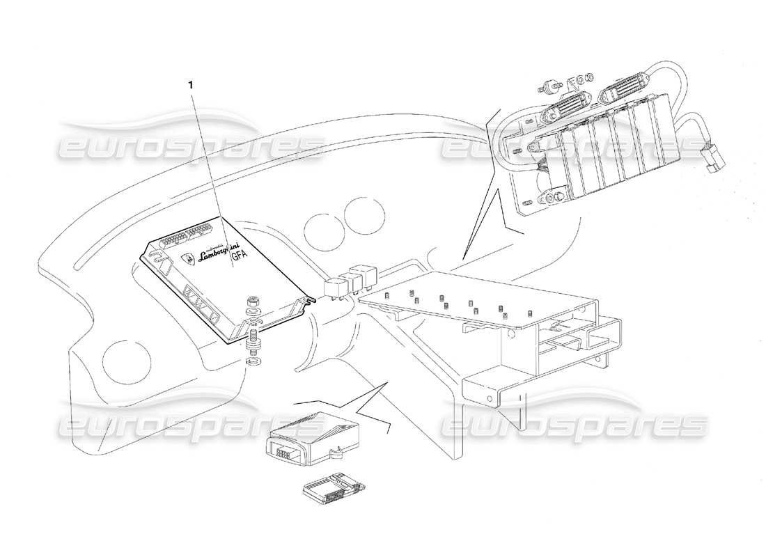 lamborghini diablo sv (1997) schema delle parti dell'impianto elettrico (valido per il giappone - marzo 1997).