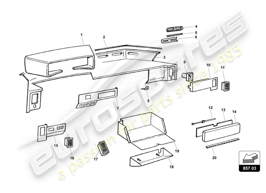 diagramma della parte contenente il codice parte 007014264