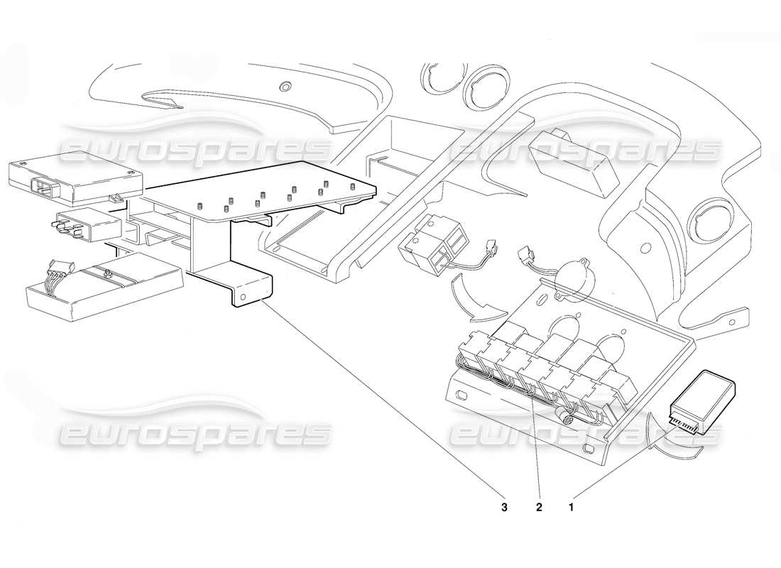 lamborghini diablo (1991) schema delle parti dell'impianto elettrico (valido per la versione gb - ottobre 1991).