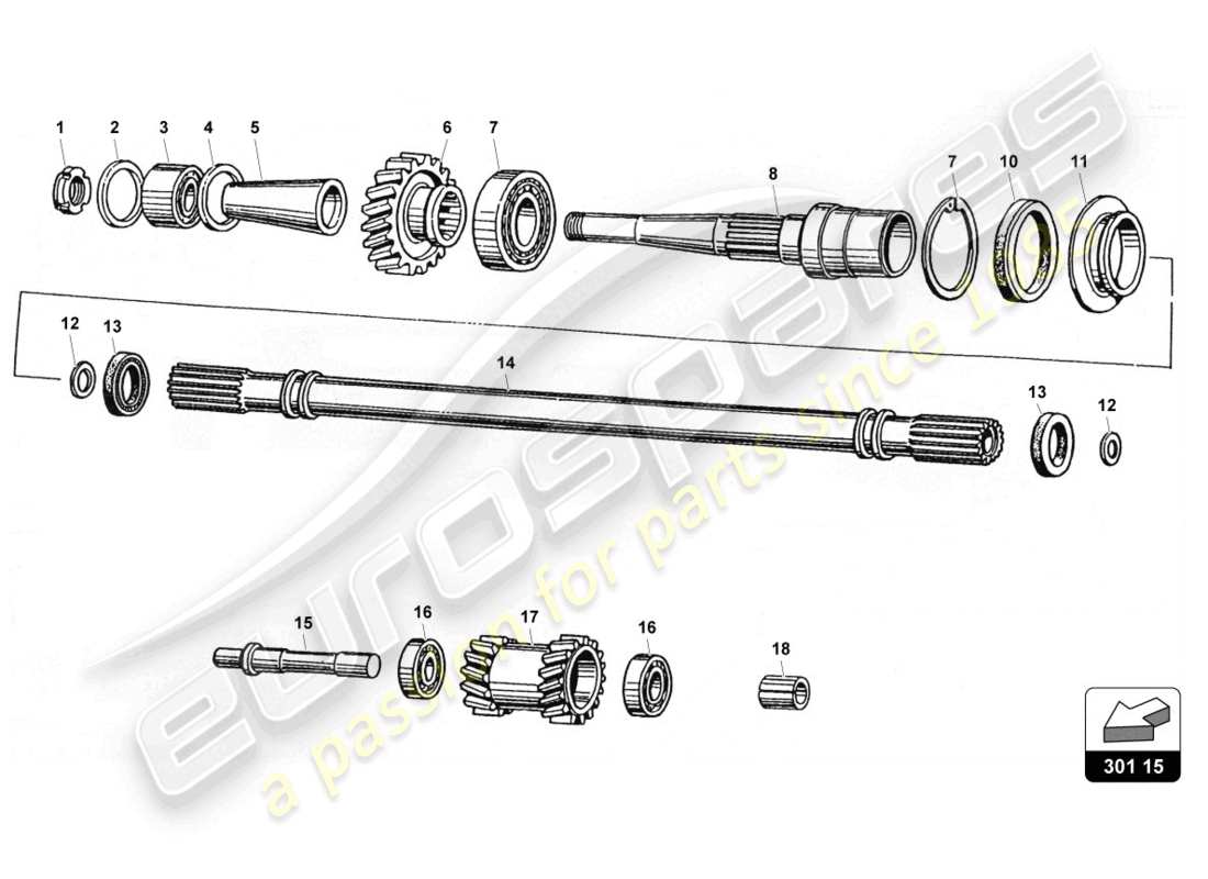 lamborghini countach 25th anniversary (1989) albero - rm diagramma delle parti