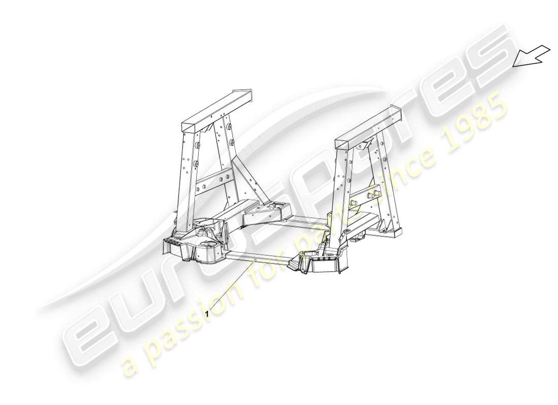 lamborghini lp570-4 spyder performante (2012) telaio posteriore diagramma delle parti