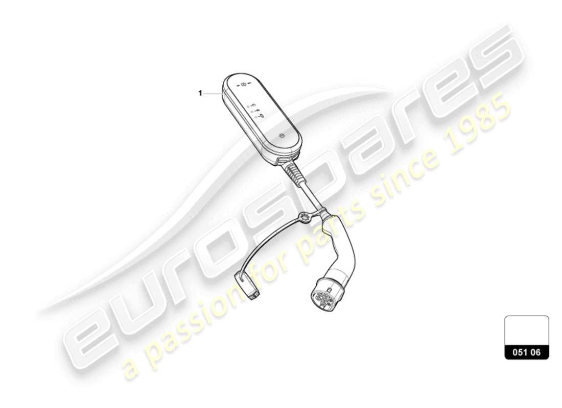 lamborghini revuelto coupe (accessories) cavo di ricarica per veicolo schema delle parti