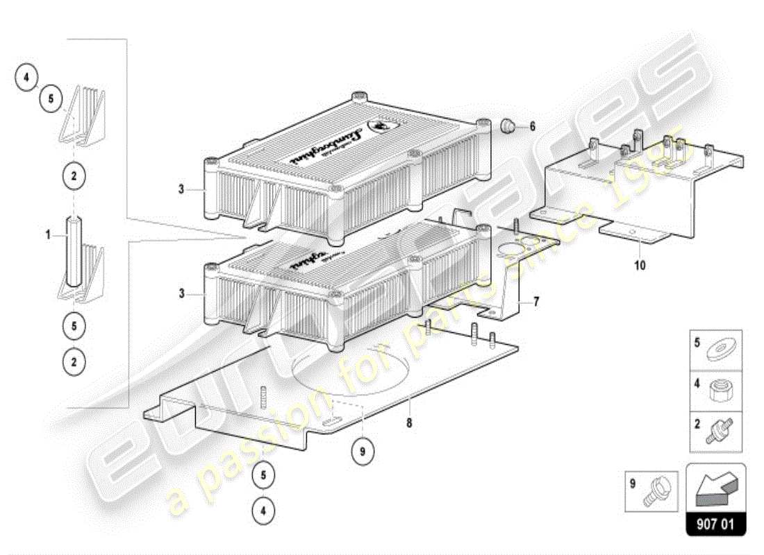 lamborghini diablo vt (1995) elettriche diagramma delle parti