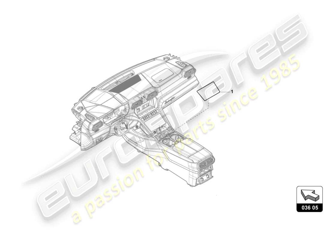 lamborghini urus performante (accessories) protezione dagli impatti diagramma delle parti